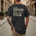 It's Not Hoarding If It's Hockey Sticks Tee Ice Hockey Dad Men's Back Print T-Shirt
