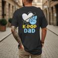 K-POP Dad Korean Lover K-Pop Music Cute Father Daddy Papa Men's Back Print T-Shirt