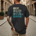 Take Kids To Sports Dad Sports Father Sport Dad Men's Back Print T-Shirt