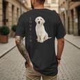 Labrador Retriever Shirt Women Men Lab Mom Dad Dog Tee Men's Back Print T-Shirt