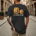 Lion Dad Like Father Like Son Lions Lovers Fathers Day Men's Back Print T-Shirt