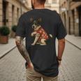 I Love Dad Tattoo Rat Terrier Dad Men's Back Print T-Shirt