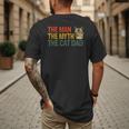 The Man The Myth The Cat Dad Cat Daddy Vintage Men's Back Print T-Shirt The Man The Myth The Cat Dad Cat Daddy Vintage Men's Back Print T-Shirt