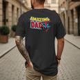 Marvel Spider-Man Amazing Dad Comic Book Father's Day Men's Back Print T-Shirt