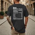 Miftees Fathers Day Tees Dad Nutrition Facts Men's Back Print T-Shirt