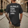Najbolji Babo Ikad Bosnian Dad Men's Back Print T-Shirt