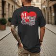Nebelung Cat 1 Dad Father's Day Daddy Heart Decor For Men Women Kids Men's Back Print T-Shirt