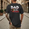 Ninja Birthday Party Dad Of The Birthday Ninja Small Men's Back Print T-Shirt