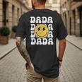 One Happy Family Birthday Matching Apparel Dada One Happy Dude Birthday Theme Family Matching Adult Child Short Sleeve Crew Neck Classic Fit Polyester 50 Cotton 50 Men's Back Print T-Shirt