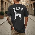 Papa ITALIAN GREYHOUND For Dad Men's Back Print T-Shirt