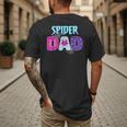 Parents Mom Spider Dad Matching Family Birthday Men's Back Print T-Shirt