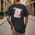 Pitbull Love Pitbull Moms Dads Men's Back Print T-Shirt