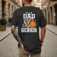Proud Dad Of A 2026 Senior Basketball Graduation Leopard Men's Back Print T-Shirt Proud Dad Of A 2026 Senior Basketball Graduation Leopard Men's Back Print T-Shirt