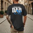 Proud New Dad It's A Boy Men's Back Print T-Shirt