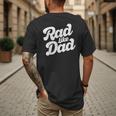 Rad Like Dad Kids Fathers Day Men's Back Print T-Shirt