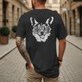 Retro Corgi Dad Dog Owner Pet Welsh Corgi Fathers Day Men's Back Print T-Shirt