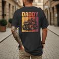Retro Monster Truck Daddy Matching Family Birthday Party Men's Back Print T-Shirt Retro Monster Truck Daddy Matching Family Birthday Party Men's Back Print T-Shirt