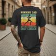 Retro Running Dad Runner Marathon Athlete Humor Outfit Men's Back Print T-Shirt