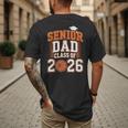 Senior Dad Class Of 2026 Graduate Basketball Graduation 2026 Men's Back Print T-Shirt