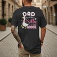 Silly Dad Goose Dad 1st Birthday Family Matching Party Men's Back Print T-Shirt