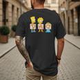 The Simpsons Father's Day Bart Lisa Maggie Dad Birthday Men's Back Print T-Shirt