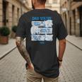 Sonic The Hedgehog Father's Day Dad Qualities Distressed Men's Back Print T-Shirt