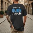 Soon To Be Daddy Again Est 2026 Dad Baby Announcement Men's Back Print T-Shirt