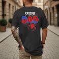 Spiders Dad Matching Family Birthday Father's Day Men's Back Print T-Shirt
