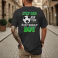 Step Dad Of The Birthday Boy Soccer Stars Outfit Men's Back Print T-Shirt