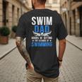 Swim Dad Swimming Dad Of A Swimmer Dad Swim Father Men's Back Print T-Shirt Swim Dad Swimming Dad Of A Swimmer Dad Swim Father Men's Back Print T-Shirt