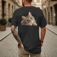 Tabby Cat Mom Dad Pet Shop Tabby Cats Kitten Tabby Cat Men's Back Print T-Shirt