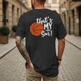 That's My Son Basketball Lovers For Mom Or Dad Men's Back Print T-Shirt