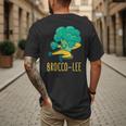 Vegetable Word Game Dad Joke Brocco-Lee Broccoli Men's Back Print T-Shirt