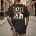 Vehicle Construction Excavator Dad Of The Birthday Boy Small Men's Back Print T-Shirt
