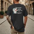 And Why Should I Care Sarcastic Unicorn Dad Mom Men's Back Print T-Shirt
