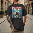 Yellow Lab Jowls Top Labrador Retriever Dog Mom Dad Men's Back Print T-Shirt