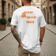 Basketball Not Yelling This Is My Basketball Coach Dad Men's Back Print T-Shirt Basketball Not Yelling This Is My Basketball Coach Dad Men's Back Print T-Shirt