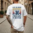 Boxer Dog For Men Women Boxer Dog Dad Mom Small Men's Back Print T-Shirt