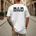 Camping Dad Father's Day Outdoor Bushcraft Camper Men's Back Print T-Shirt