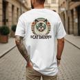 Cat Daddy Cool Ragdoll Cat Father's Day Retro Cat Dad Men's Back Print T-Shirt