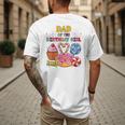 Dad Of The Birthday Girl Candyland Colorful Lollipop Party Men's Back Print T-Shirt