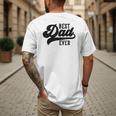 Dad From Kids Best Dad Ever Father's Day Men's Back Print T-Shirt