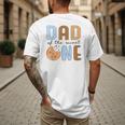 Dad Of The Sweet One Cookies And Milk 1st Birthday Party Men's Back Print T-Shirt