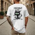 Dad Threenager Dad Daddy Of A Threenager Men's Back Print T-Shirt