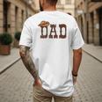 Dad Western Family Matching Birthday Cowboy Cowgirl Men's Back Print T-Shirt