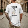 Dada Of The Silly Goose First Birthday Family Matching Men's Back Print T-Shirt Dada Of The Silly Goose First Birthday Family Matching Men's Back Print T-Shirt