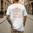 Daddy Of The Birthday For Girl 1st Birthday Princess Girl Men's Back Print T-Shirt Daddy Of The Birthday For Girl 1st Birthday Princess Girl Men's Back Print T-Shirt