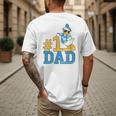 Disney Donald Duck Number One Dad Sunglasses Father's Day Men's Back Print T-Shirt Disney Donald Duck Number One Dad Sunglasses Father's Day Men's Back Print T-Shirt