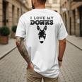 Donkey Mom Or Dad I Love My Donks Farmer Men's Back Print T-Shirt