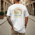 Fishing I'd Rather Be Fishing Bass Fish Dad Jokes Men's Back Print T-Shirt